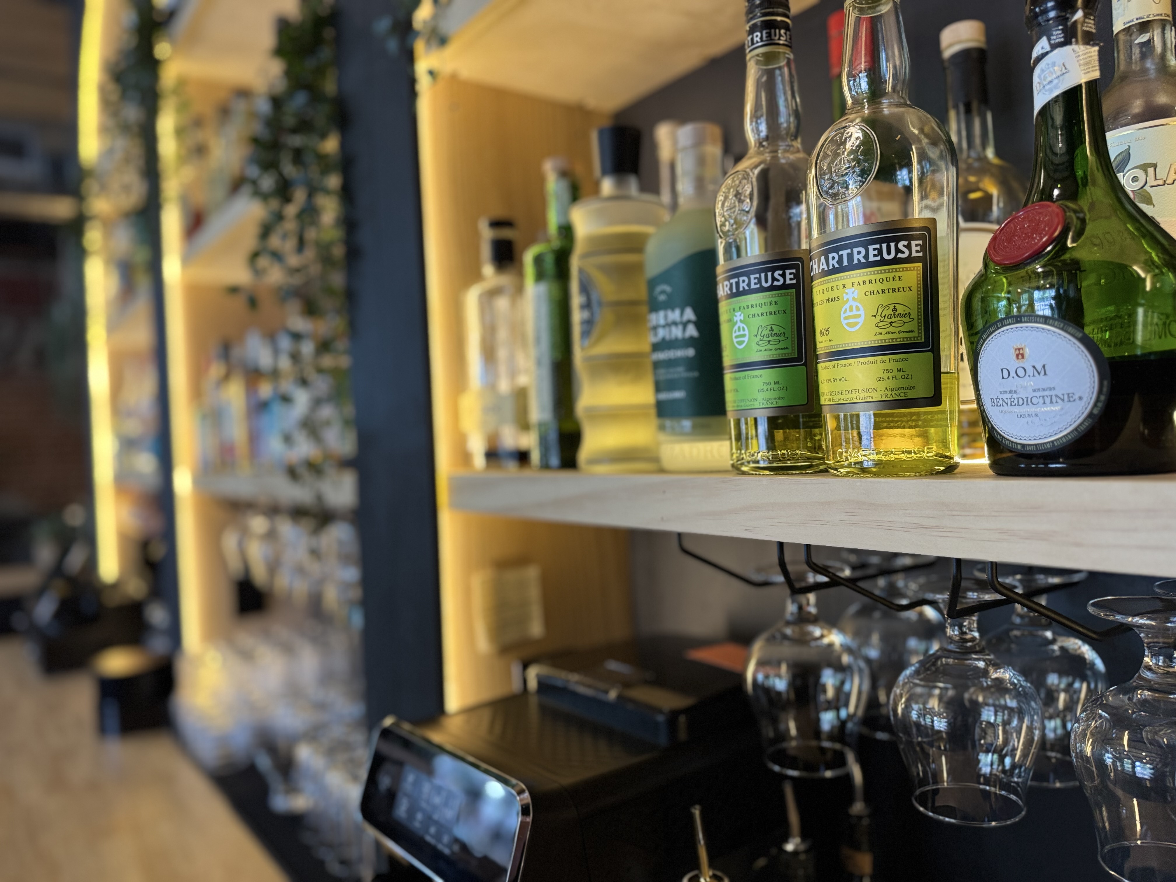 Cocktail being prepared